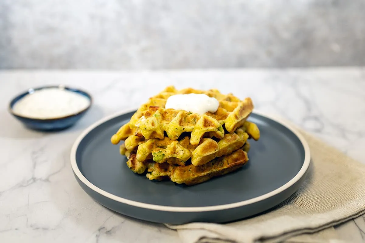 Groentewafels met feta
