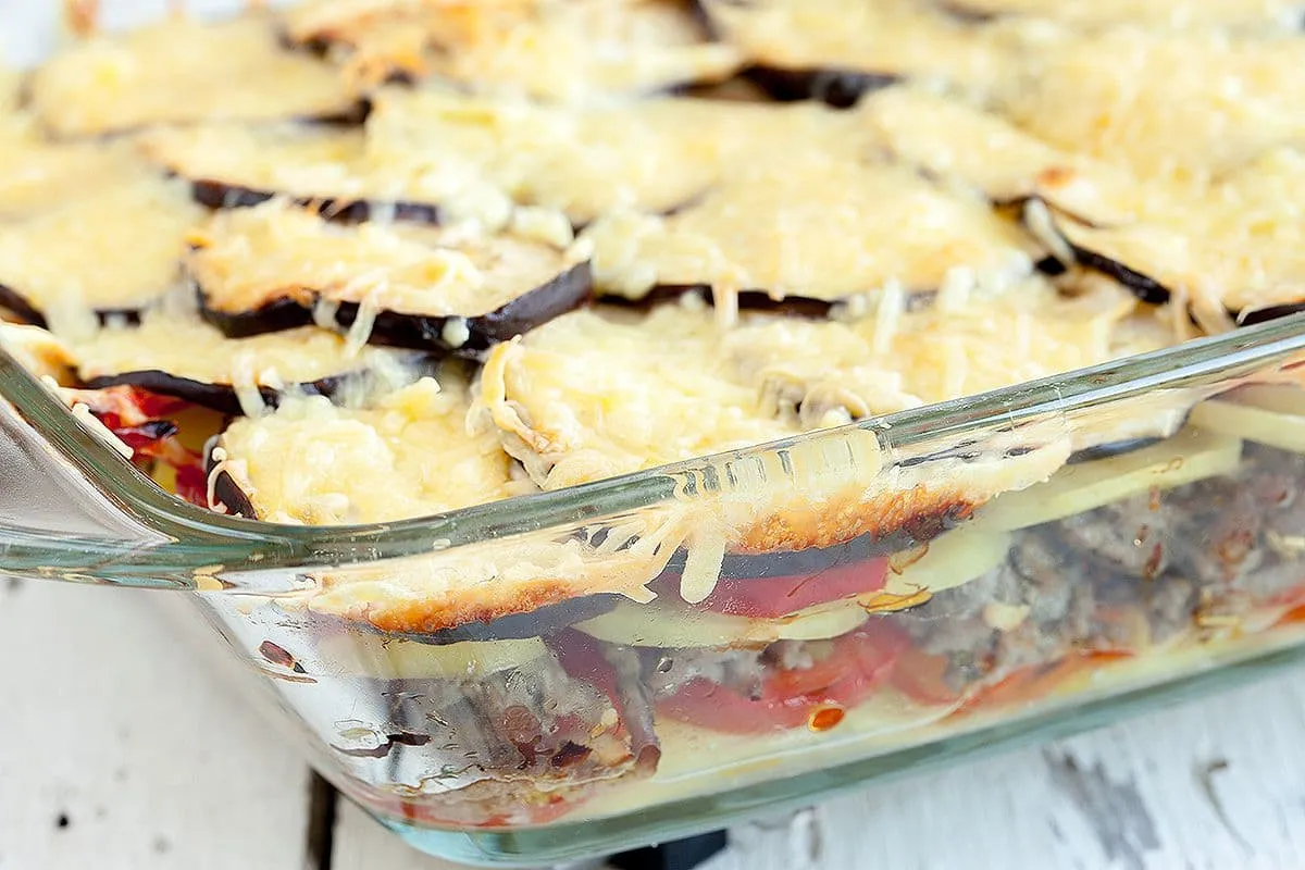 Aubergine lasagne