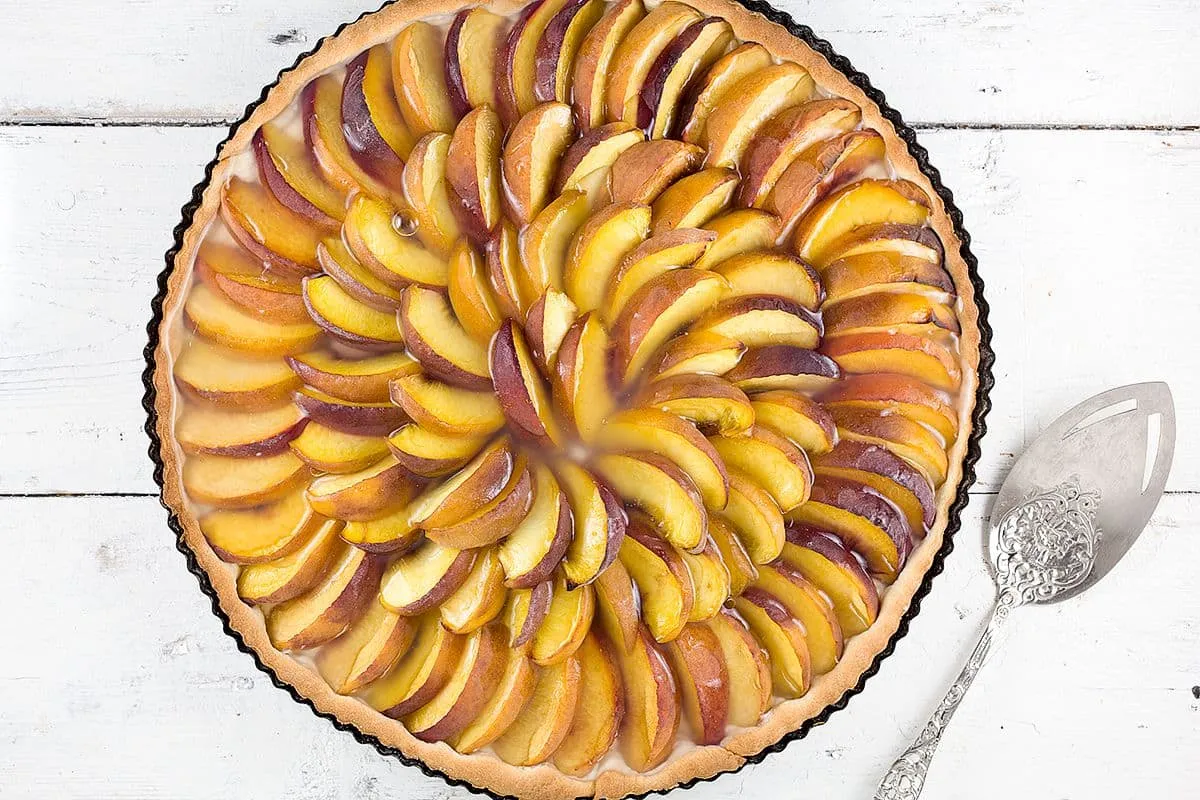 Perzikvlaai uit Limburg - de lekkerste!