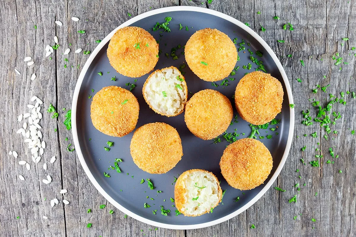 Arancini - gefrituurde risottoballetjes