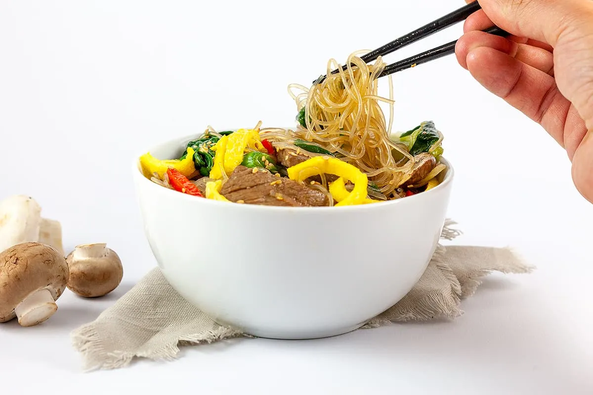 Japchae - Koreaanse noedels