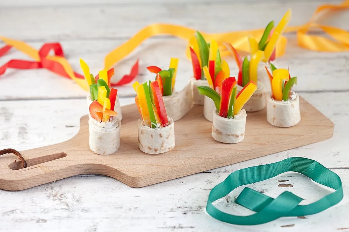 Carnaval tortilla hapjes
