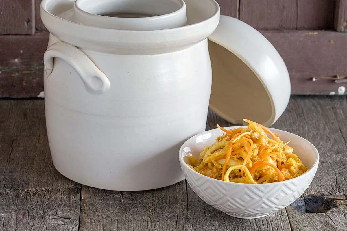 Gefermenteerde kool en wortel
