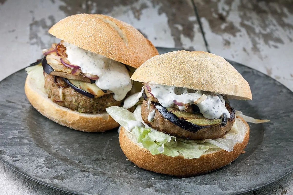 Lamsburger met truffelmayonaise