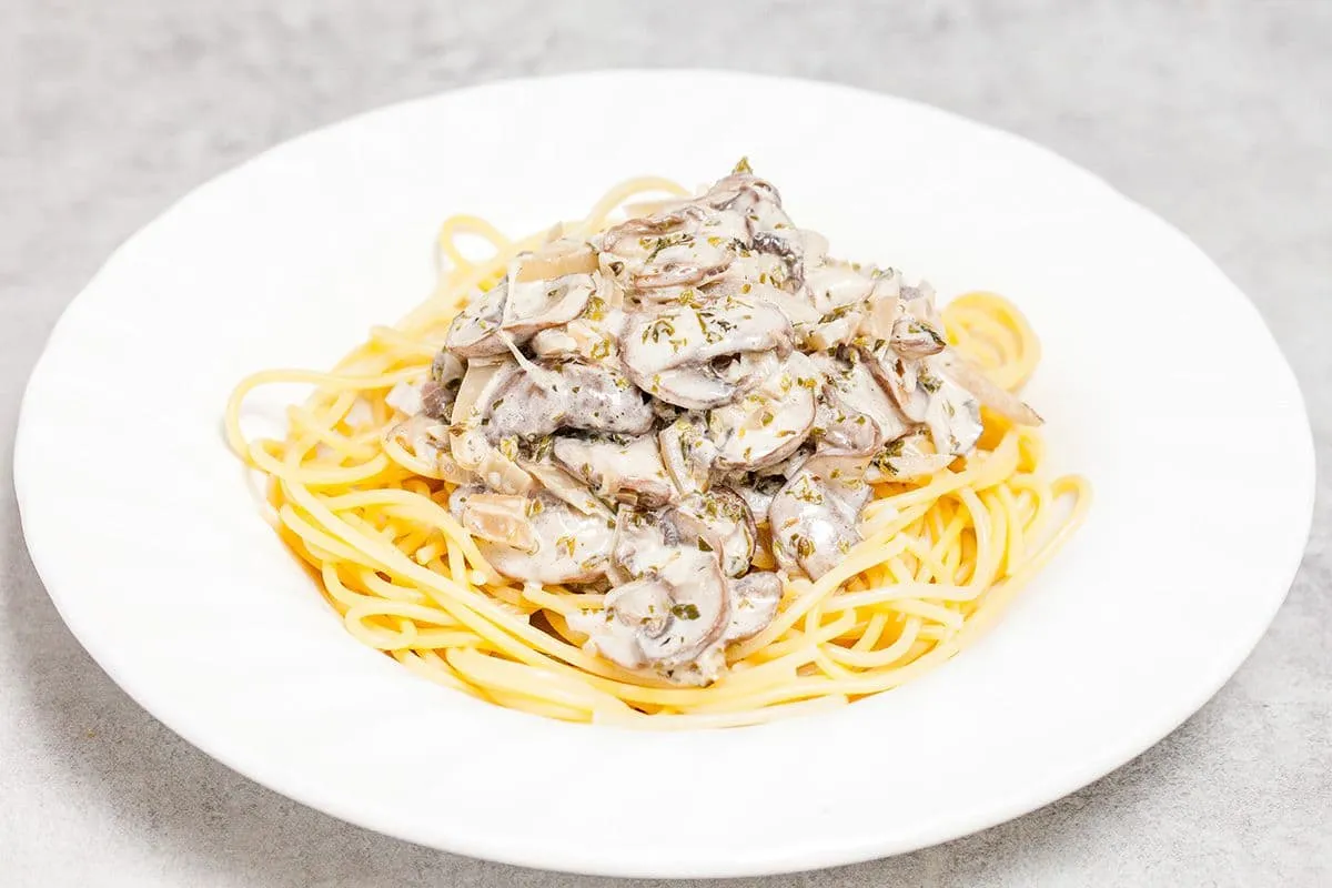 Pasta met champignonsaus