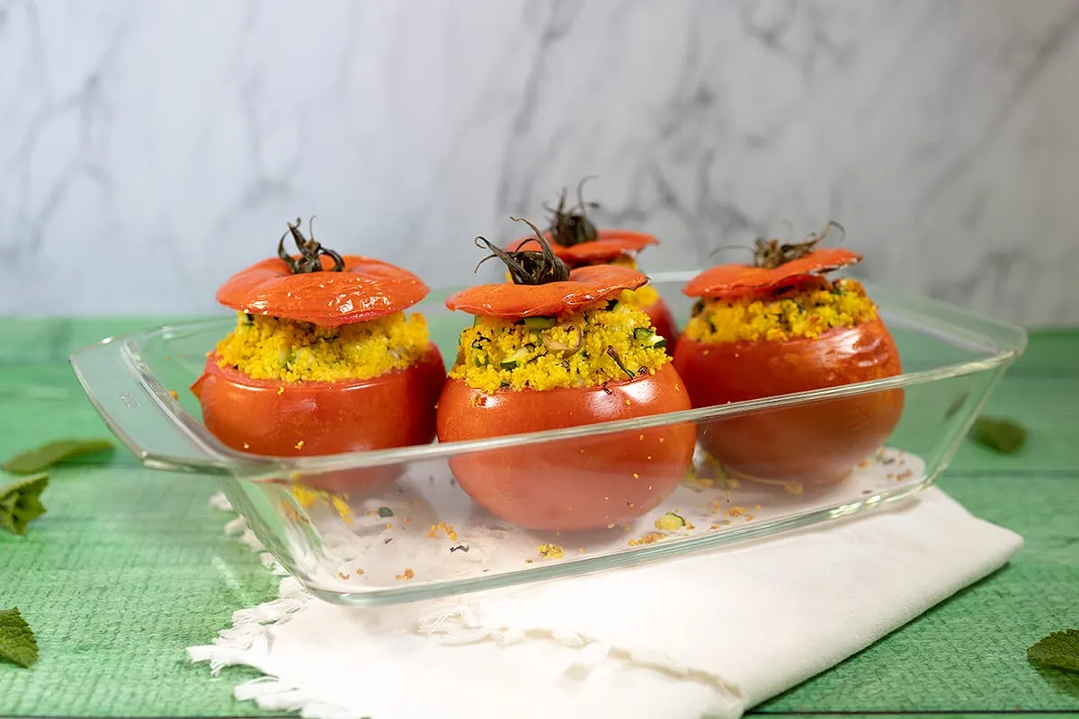 Gevulde tomaten met couscous