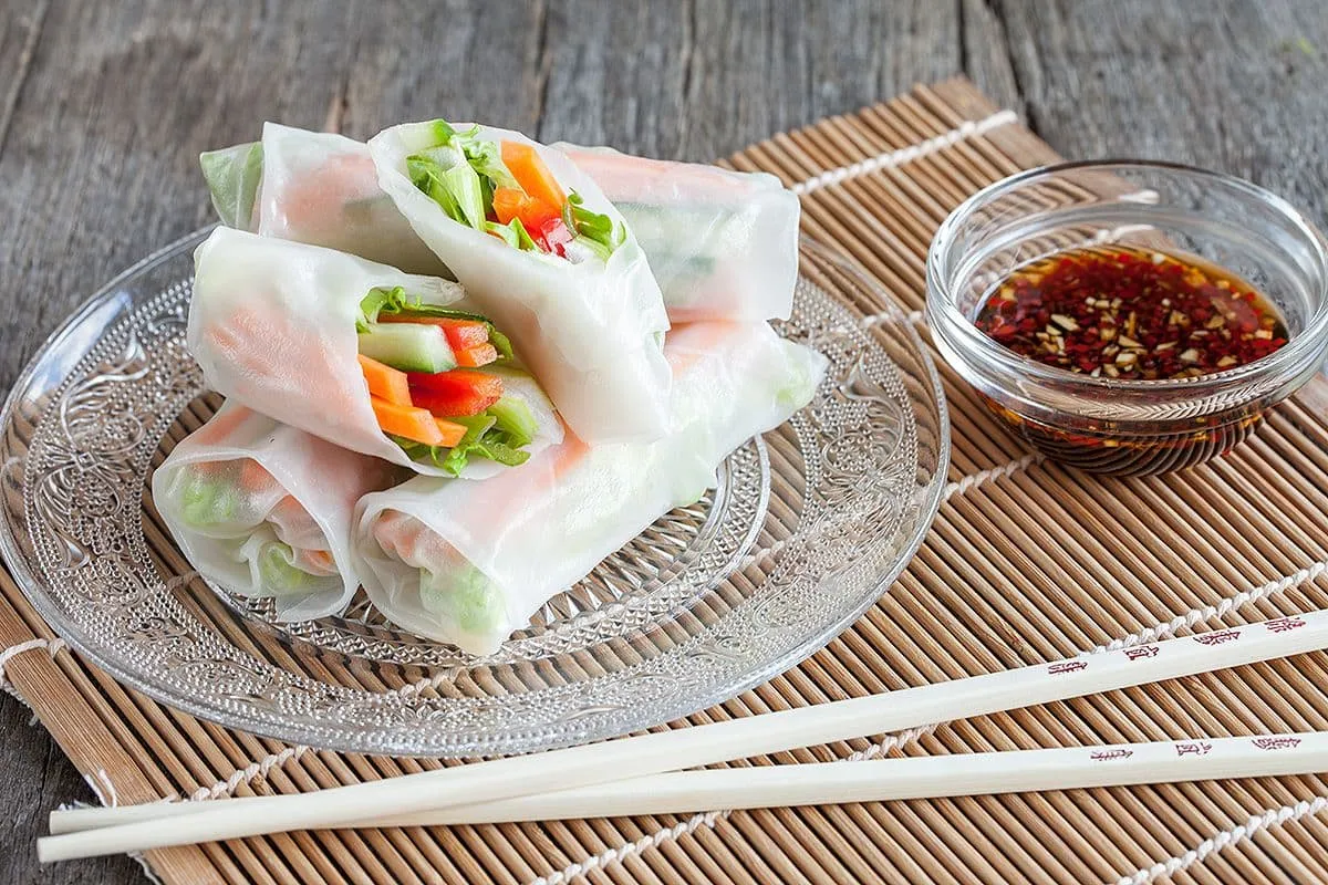 Vegetarische springrolls