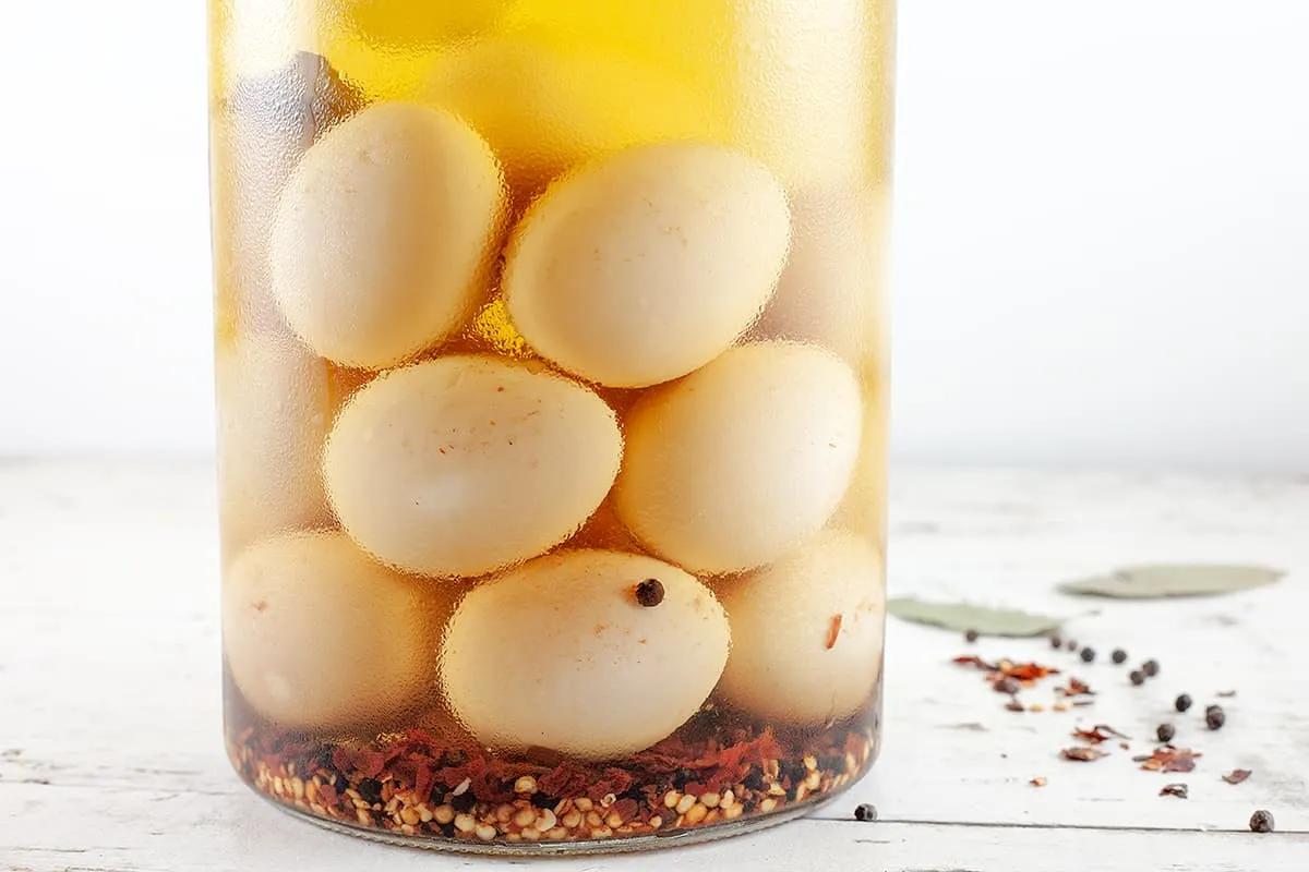 Ingemaakte eieren - lekkere borrelsnack
