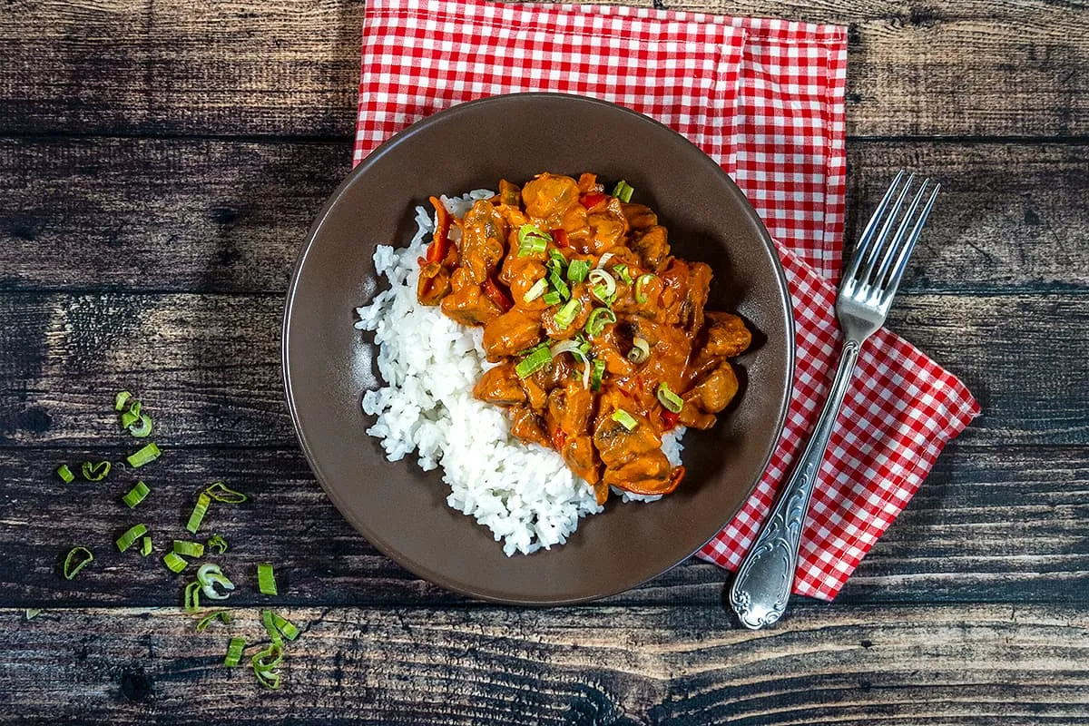 Vegetarische stroganoff