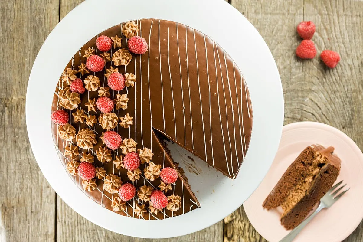 Chocolade mousse taart