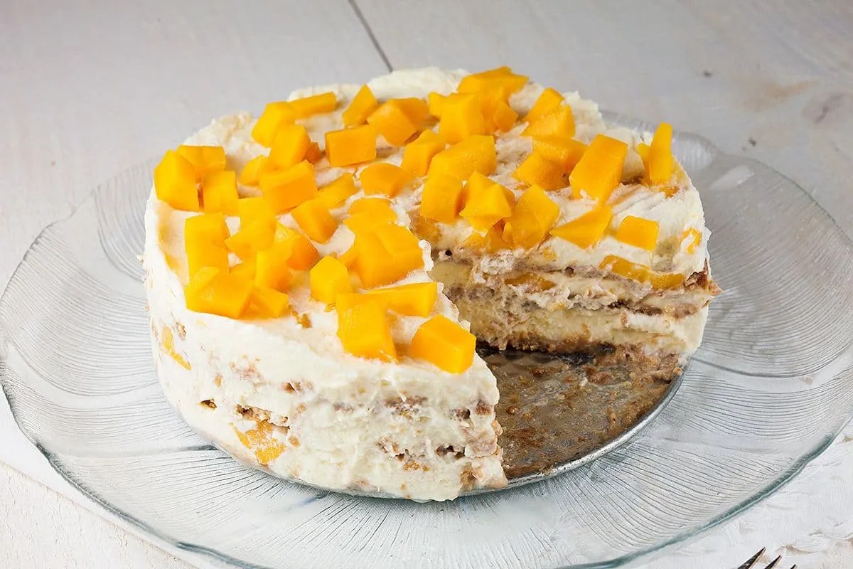No bake mangotaart