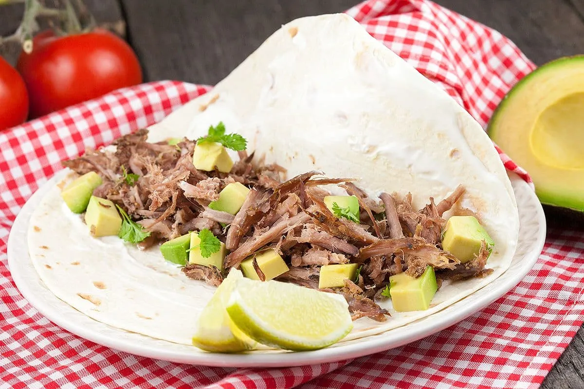 Mexicaans varkensvlees carnitas uit de slowcooker
