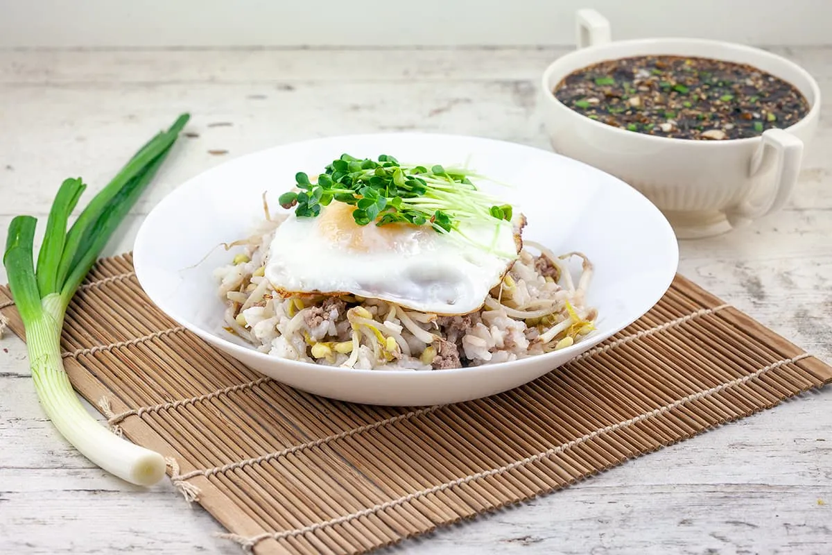 Taugé bibimbap (simpel recept)