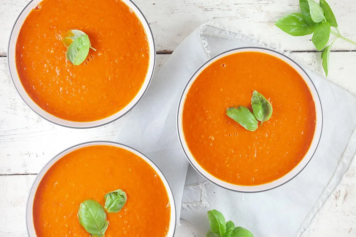 Geroosterde tomatensoep