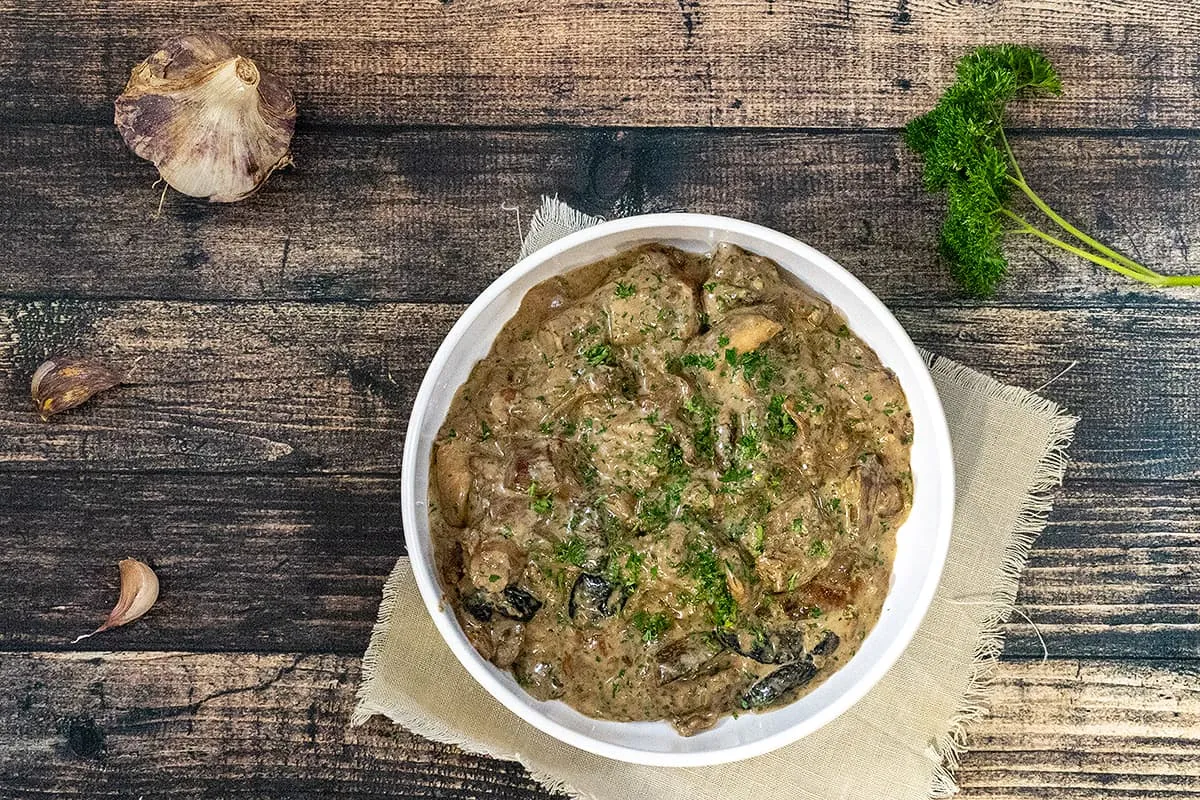 Eekhoorntjesbrood roomsaus
