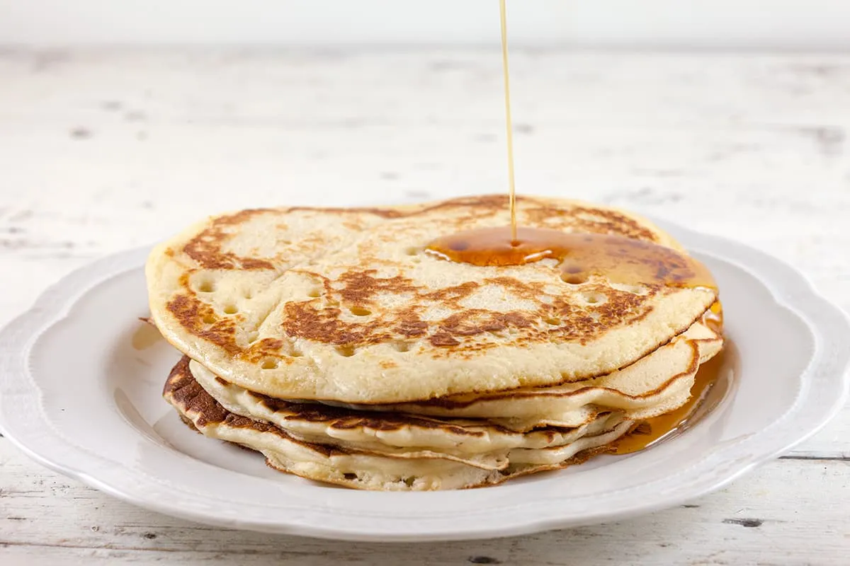 Amerikaanse maple pancakes