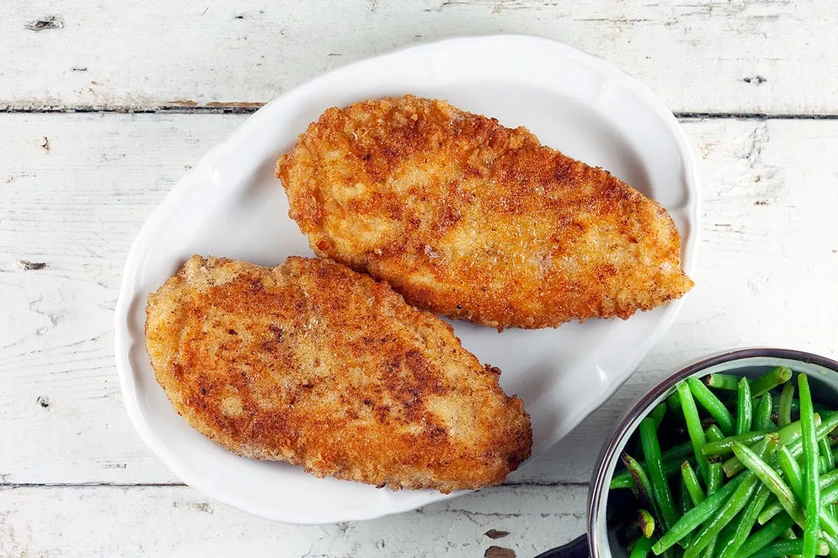 Krokante parmezaanse kip - simpel recept