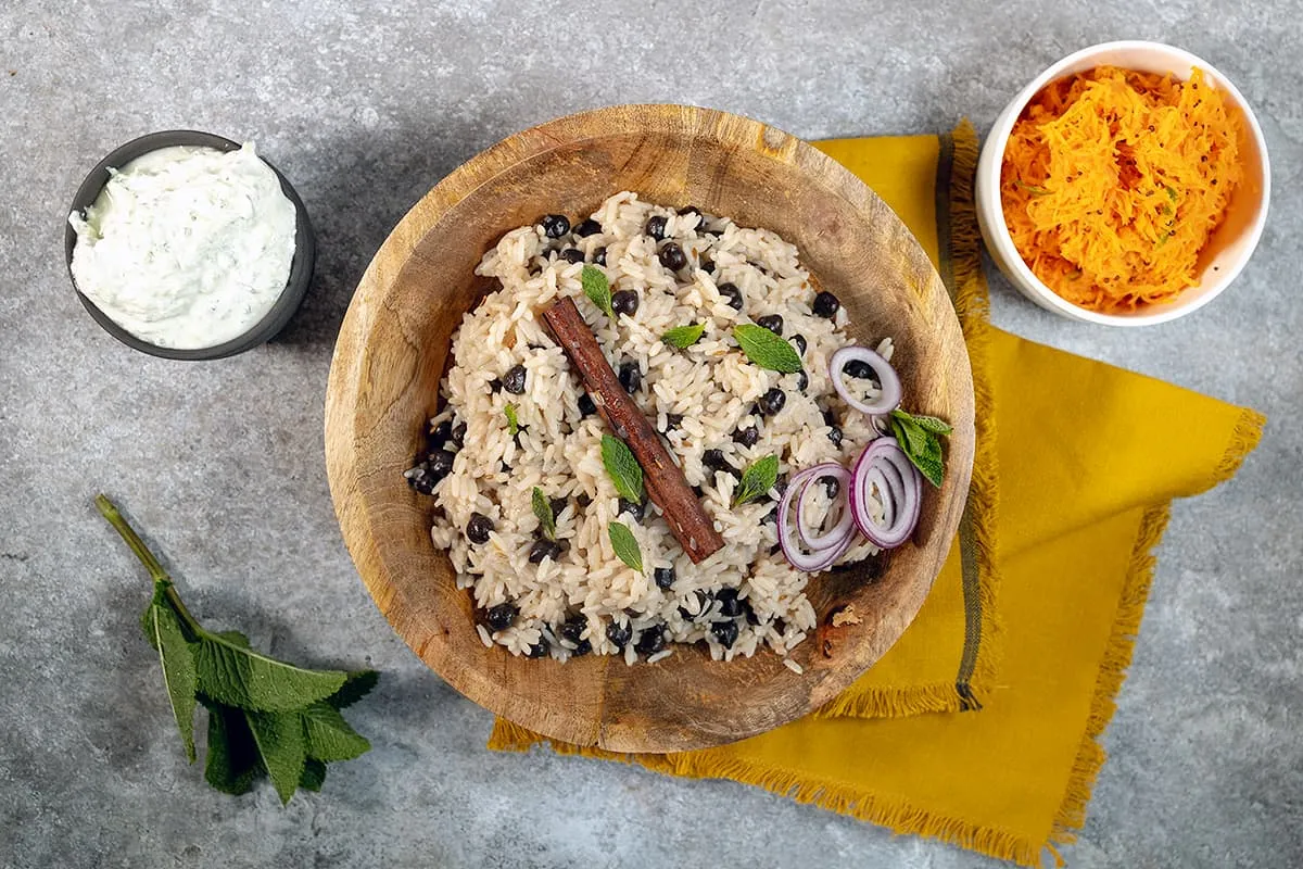 Indiase pilav - kala chana pulao