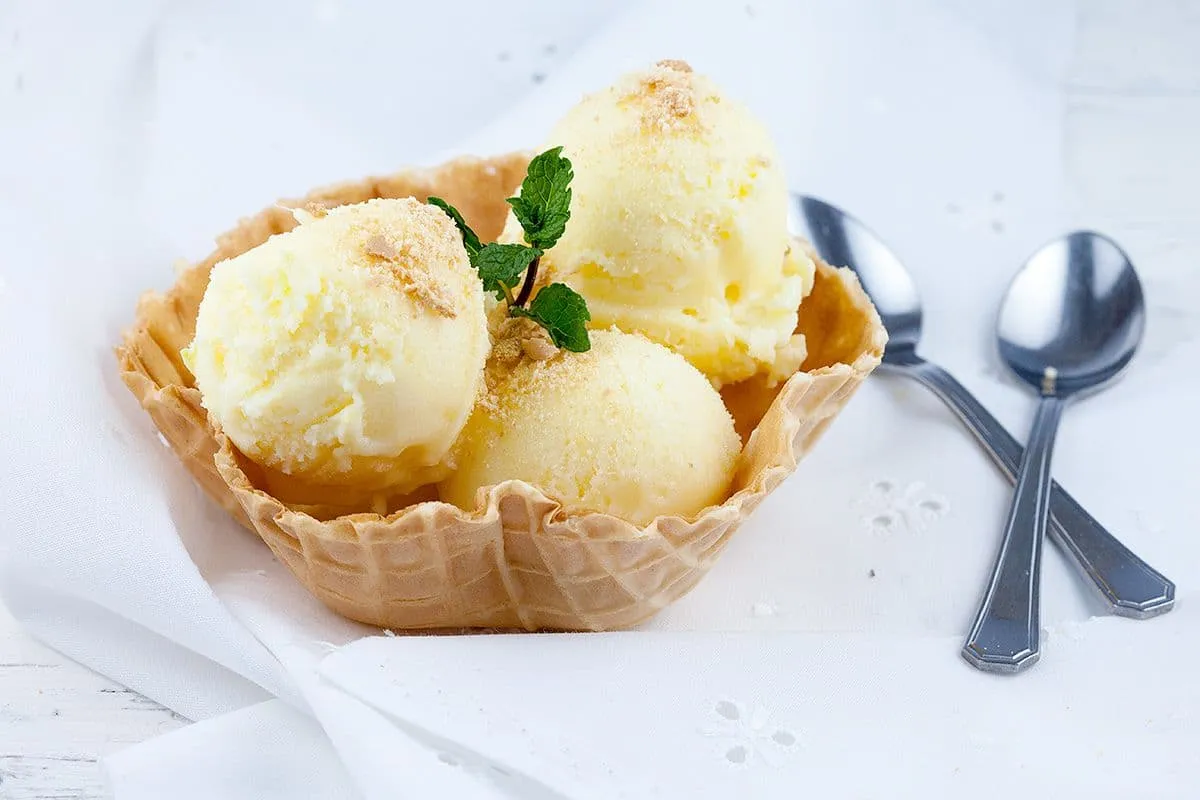 Bevroren yoghurt met mango - makkelijk fro-yo recept!