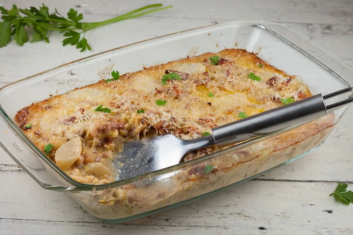 Gratin van aardpeer met de lekkerste vergeten groente