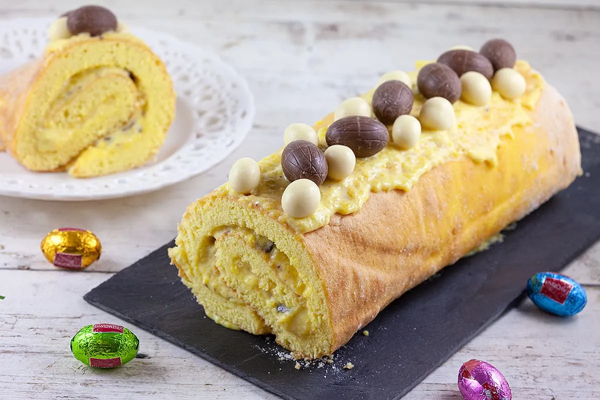 Paas cakerol met mango (super vrolijk)