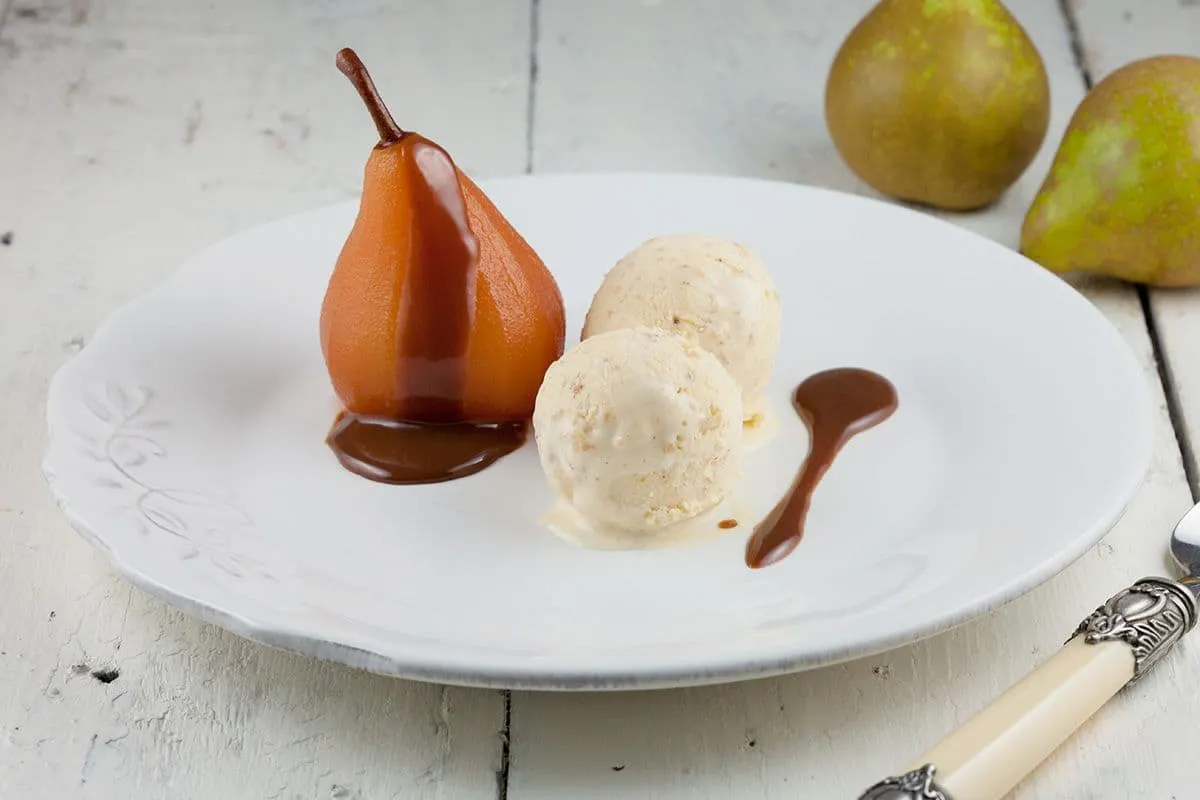 Hazelnoot en amaretto roomijs