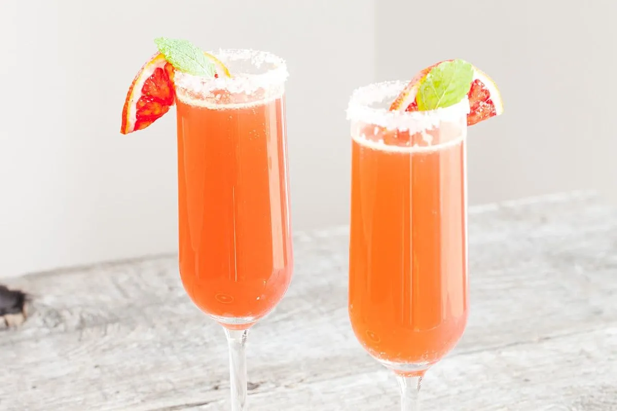 Frisse Cointreau bloedsinaasappel cocktail