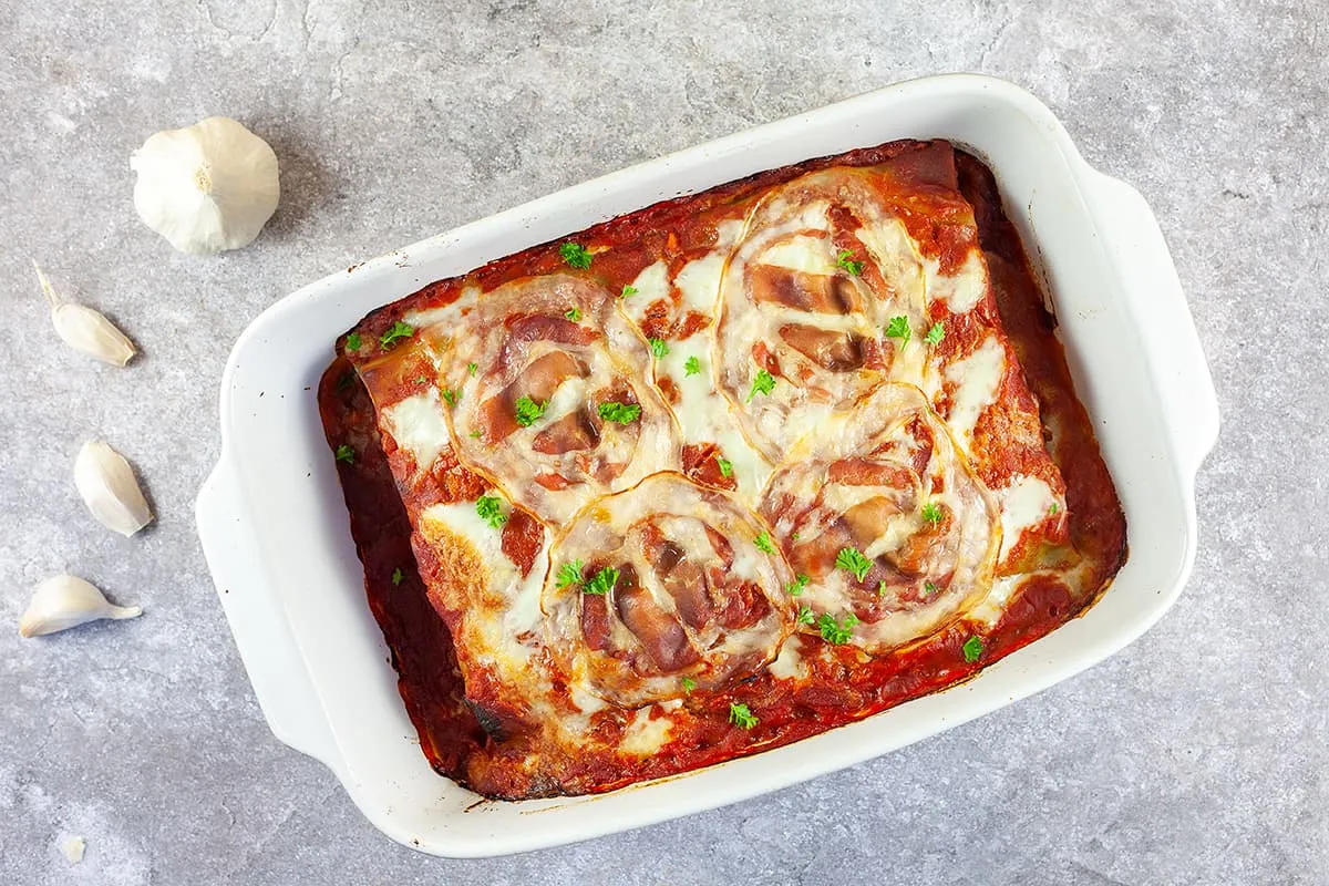 Cannelloni met spinazie en feta