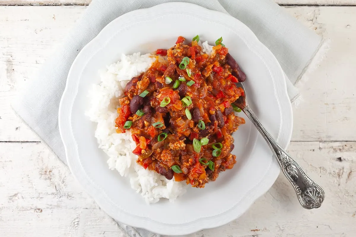 Chili con pollo (chili van kip)