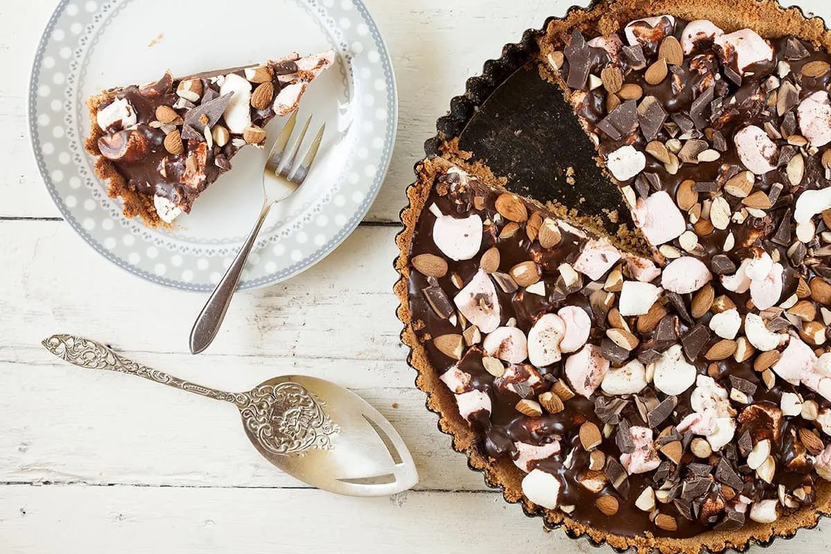 Rocky road taart