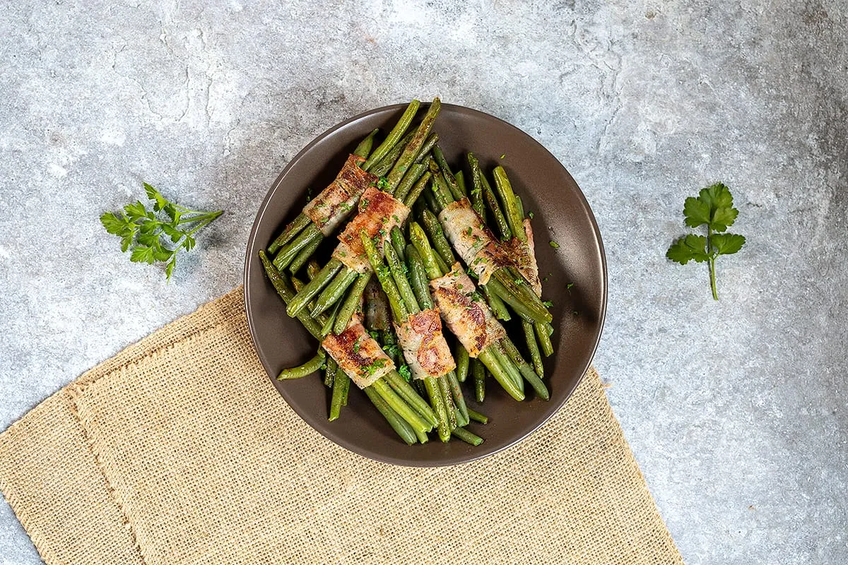 Haricots verts met spek