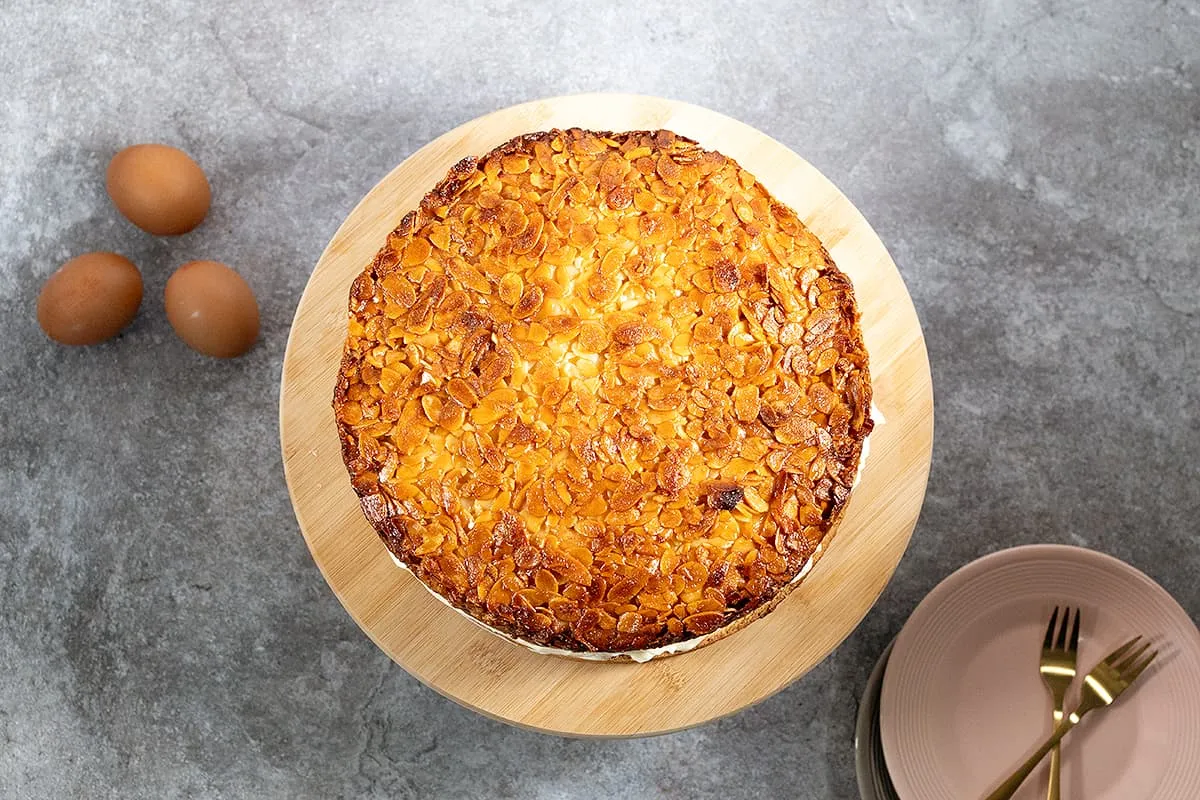 Bienenstich - Duitse taart met vanilleroom