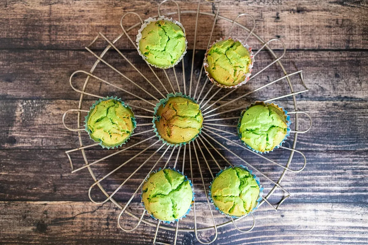 Pandan muffins - snelle en lekkere snack
