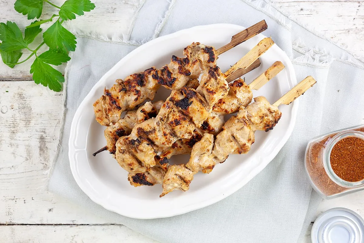 Kalkoen tandoori spiesjes