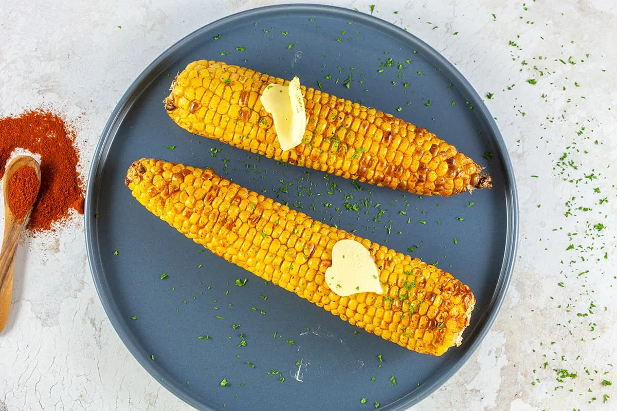 Maiskolven uit de airfryer (super makkelijk)