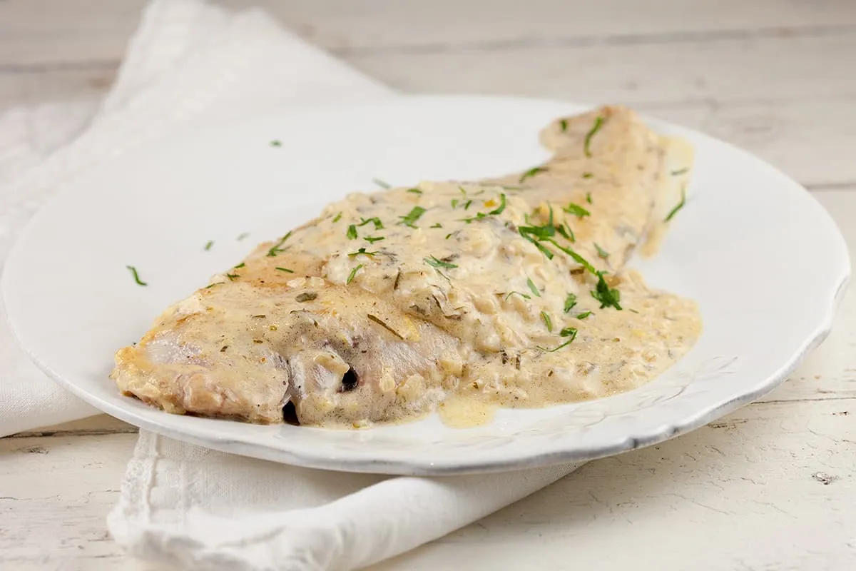 Tongfilet met cidersaus