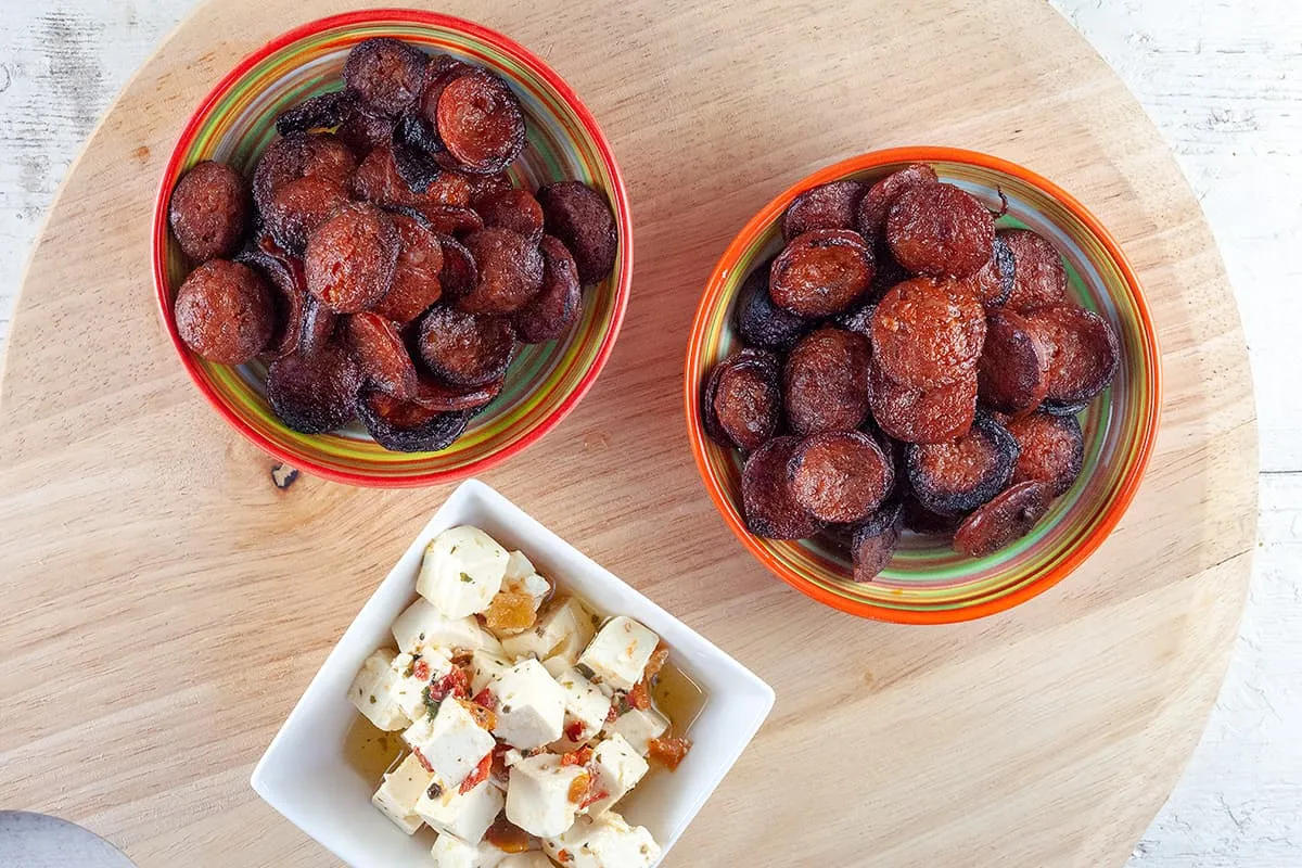 Gebakken chorizo - super simpel tapas hapje