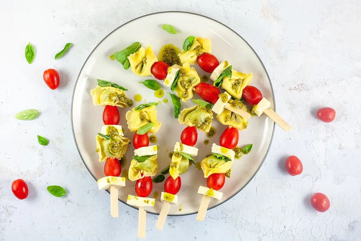 Tortellini spiesjes