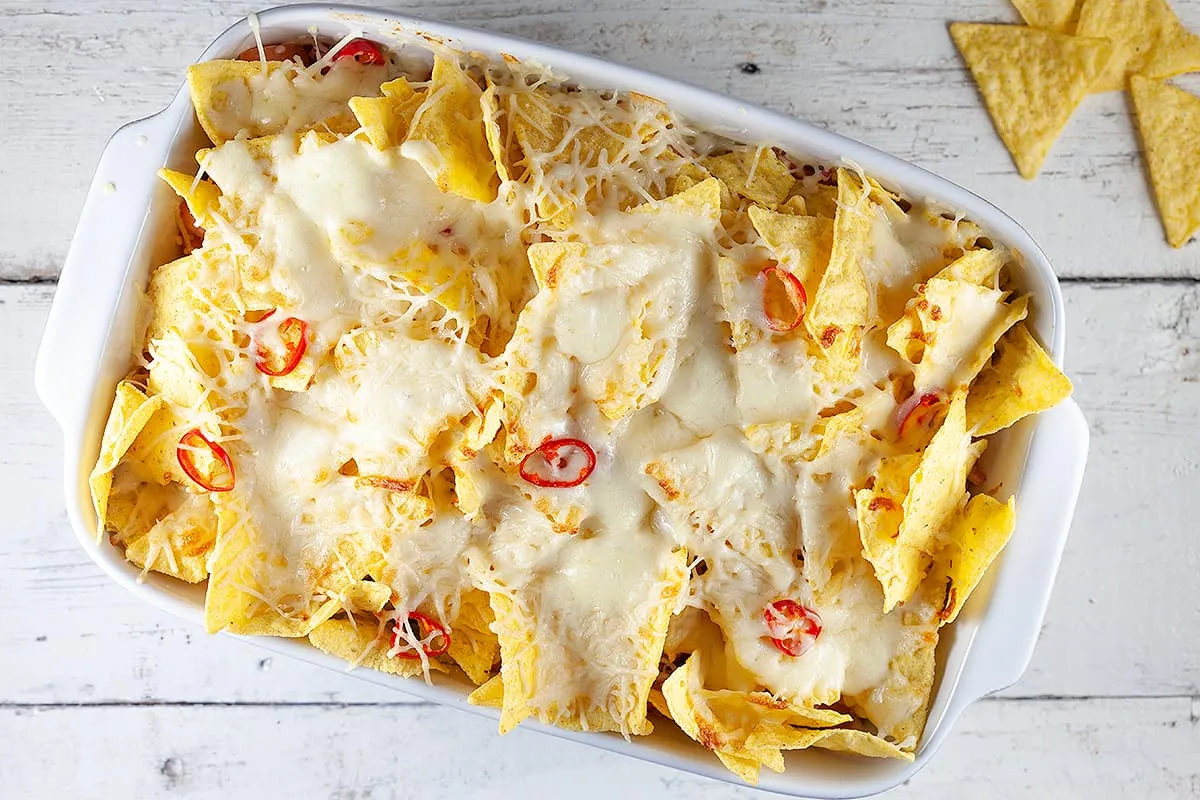 Nachos met kip