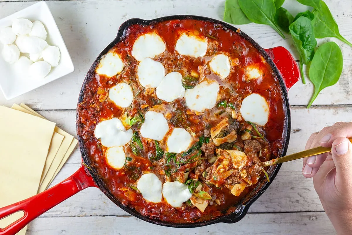 Lasagnette (lasagne uit de pan)