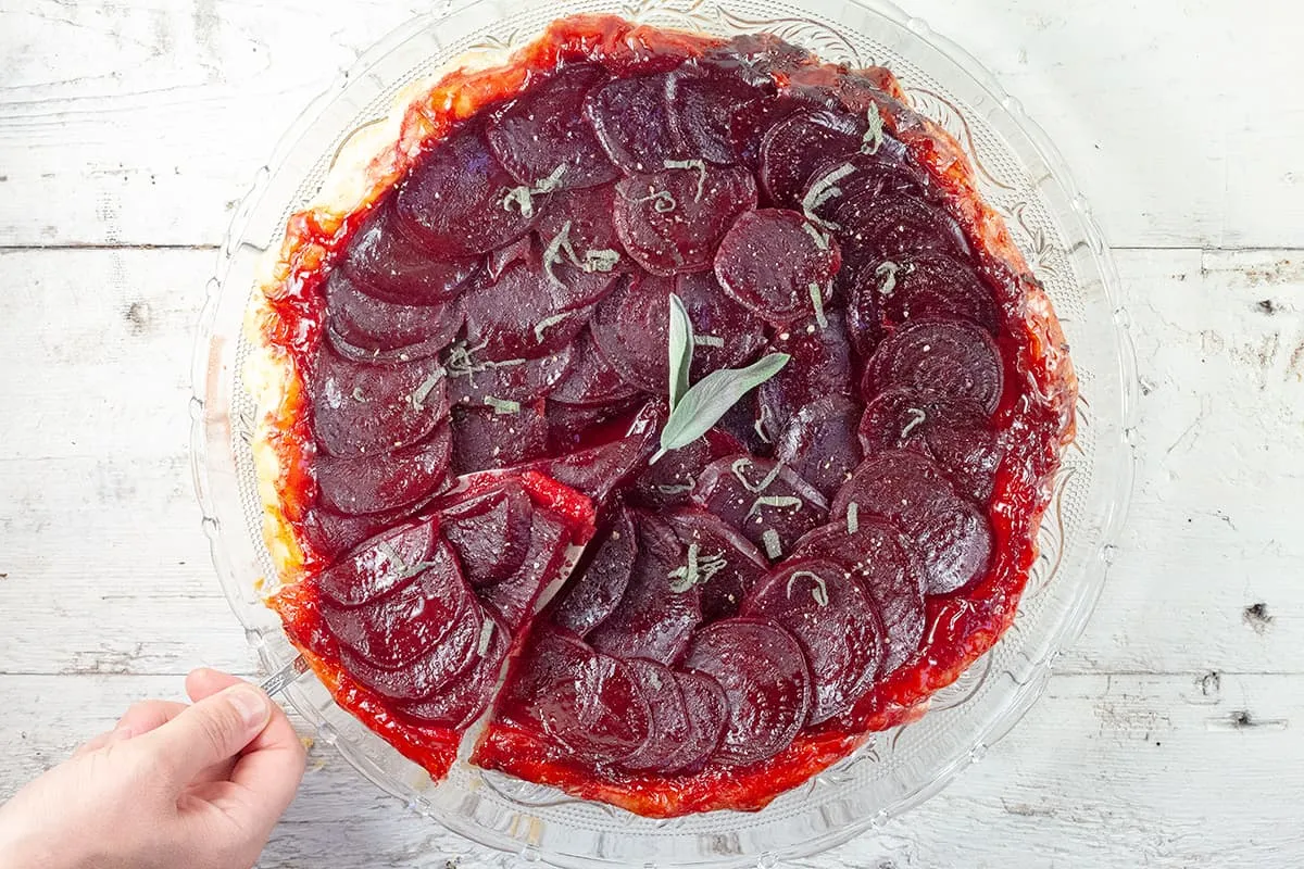 Rode bieten tarte tatin