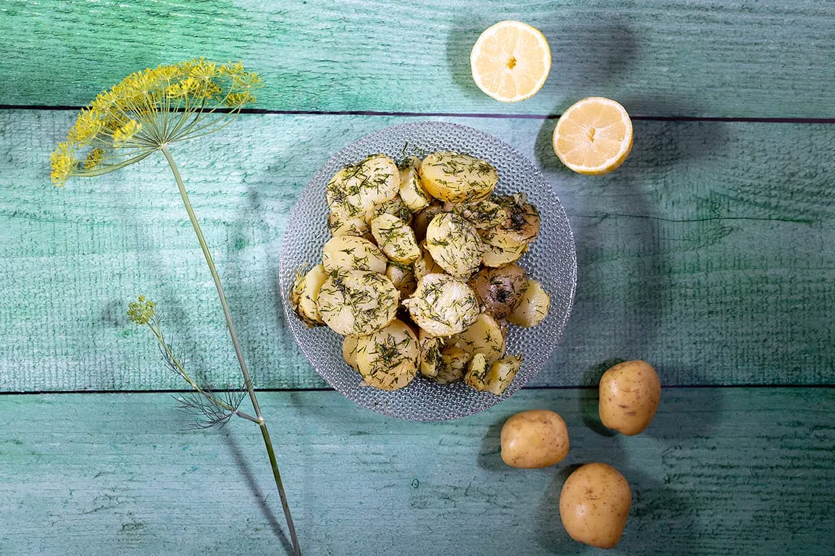Aardappelsalade met dille - zonder mayonaise