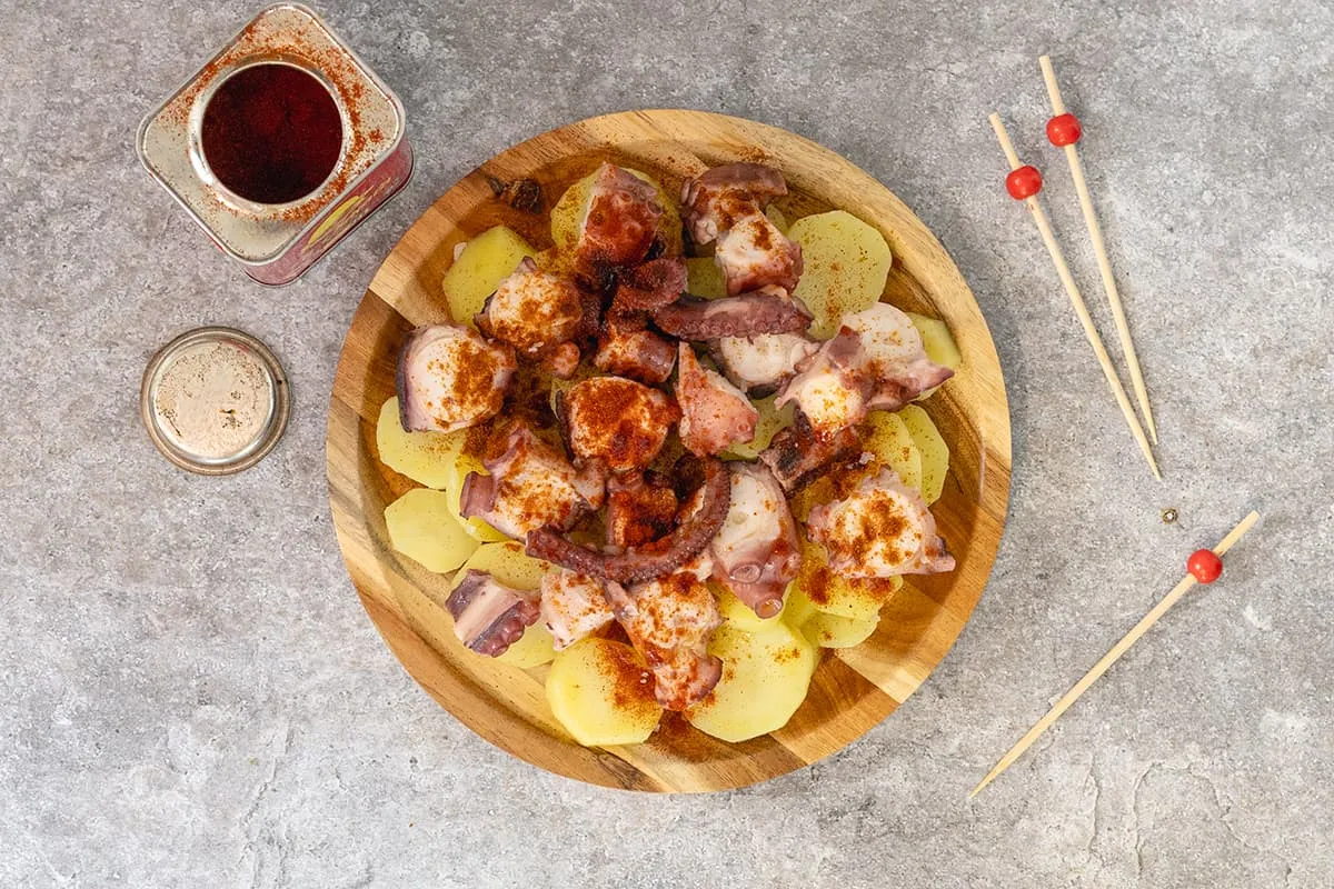 Pulpo a la gallega - Spaanse tapa van octopus