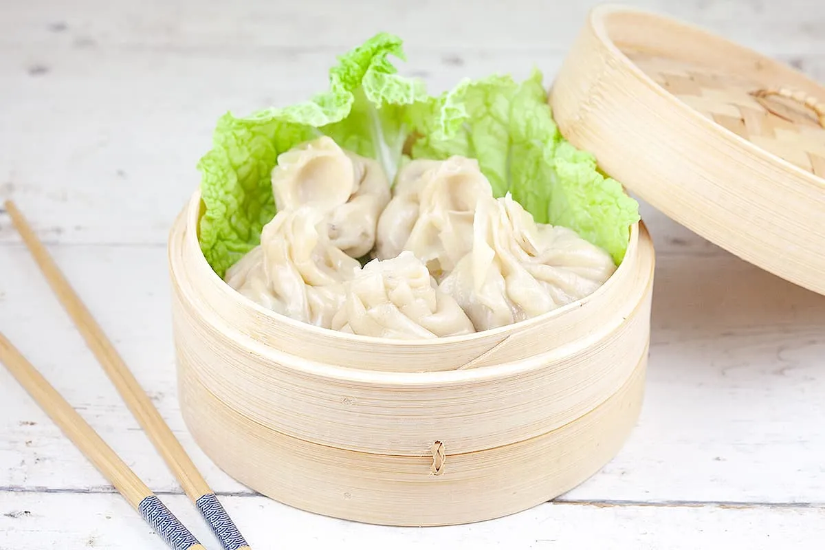 Dumplings met garnalen (gestoomd)
