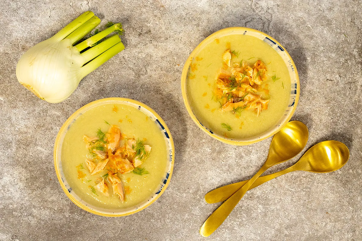 Venkelsoep met zalm - lekker luchtig