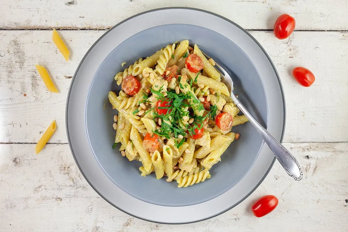 Pasta pesto met kip - simpel recept en snel klaar