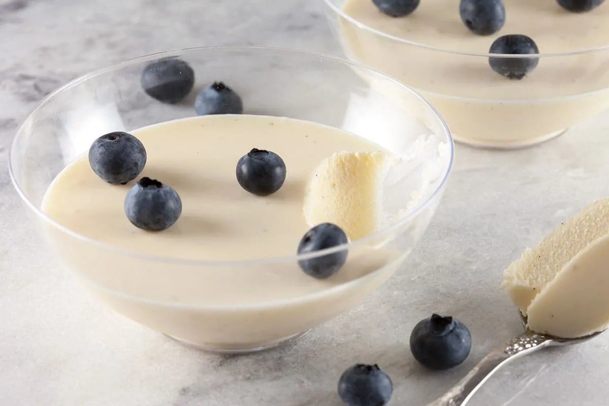 Klassieke Franse bavarois (luchtige pudding)