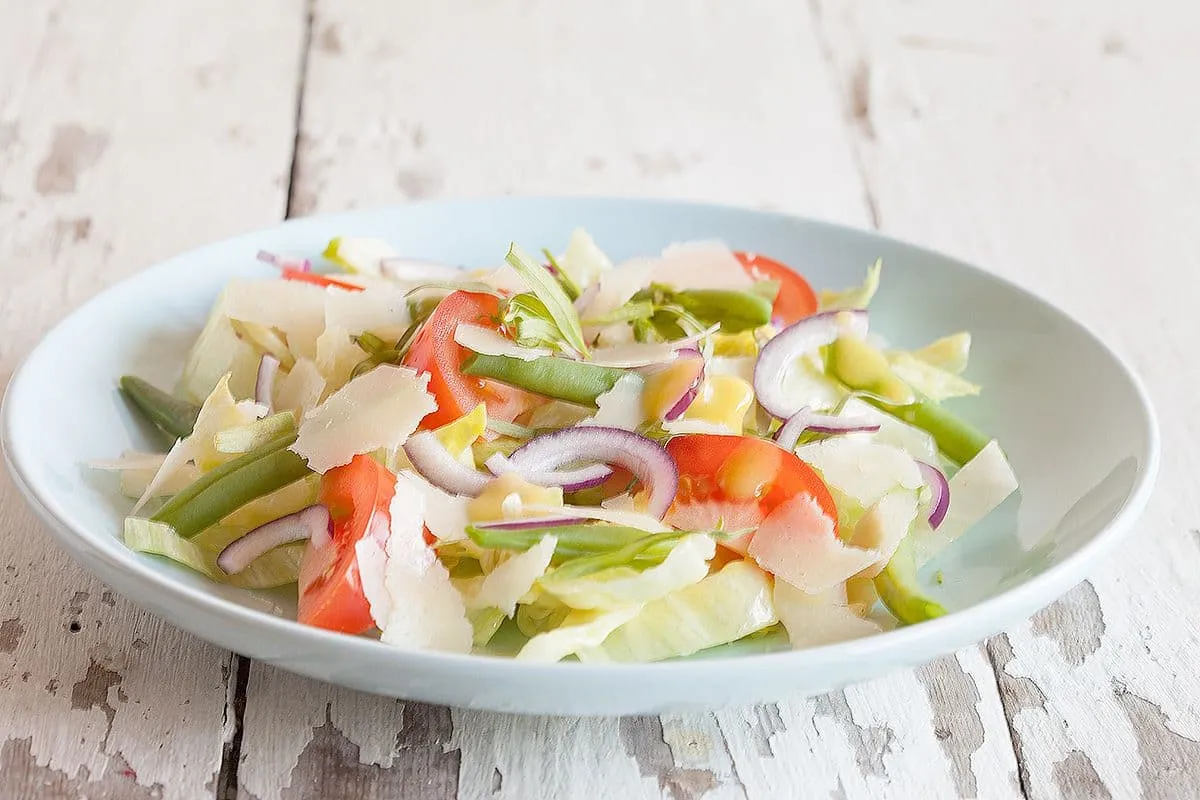 Dragonsalade met sperziebonen