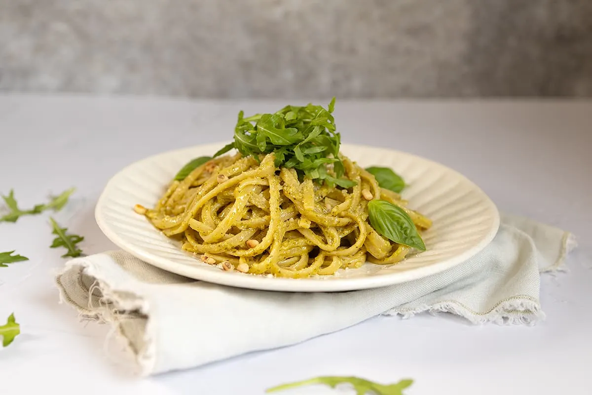 Vegetarische pasta pesto - simpele doordeweekse maaltijd