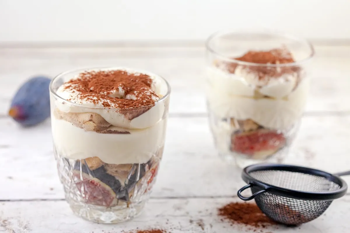 Mini tiramisu met vijgen